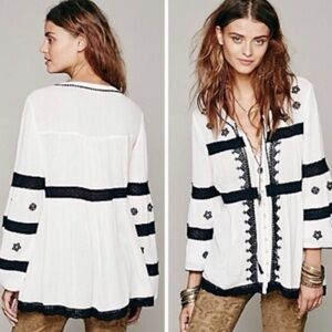 Free People Iris Embroidered Women's Top